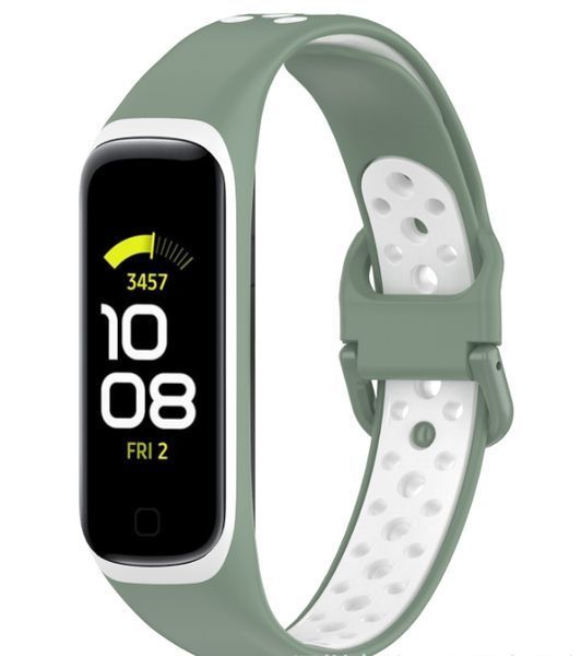 Ремінець DK Silicone Sport Band Nike для Samsung Galaxy Fit2 (R220) (light green/white) 016451-995 фото