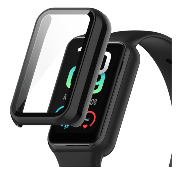 Чехол-накладка DK Пластик Gloss Glass Full Cover для Xiaomi Amazfit Band 7 (black) 015578-124 фото