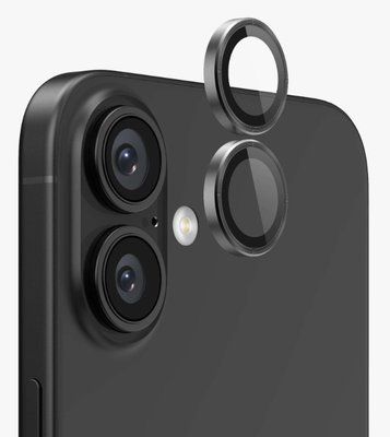 Защитное стекло CDK для Apple iPhone 16 Plus | на камеру Lens Metal Ring Eagle Eye (018465) (black) 018466-062 фото