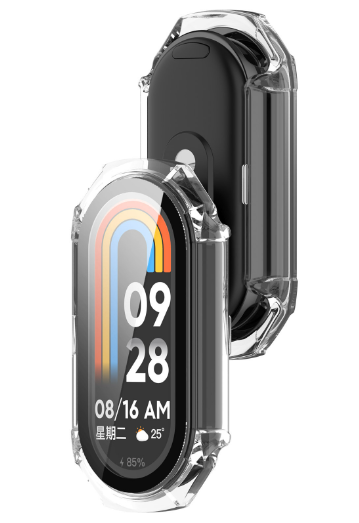 Чехол-накладка DK для Xiaomi Mi Smart Band 8 | Пластик Gloss Glass Full Cover (015816) (clear) 015816-936 фото