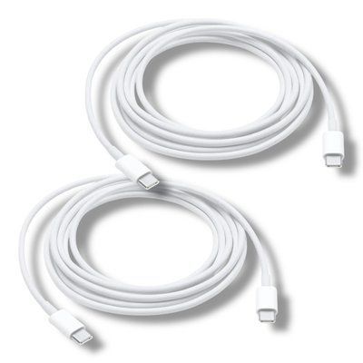Кабель 2шт CDK USB-C на USB-C (2m) для Apple (OEM) (010539) (white) 023085-407 фото