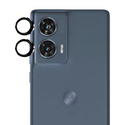 Захисне скло DK для Motorola Edge 50 Fusion | на камеру Lens Metal Ring Eagle Eye (022520) (black) 022520-062 фото