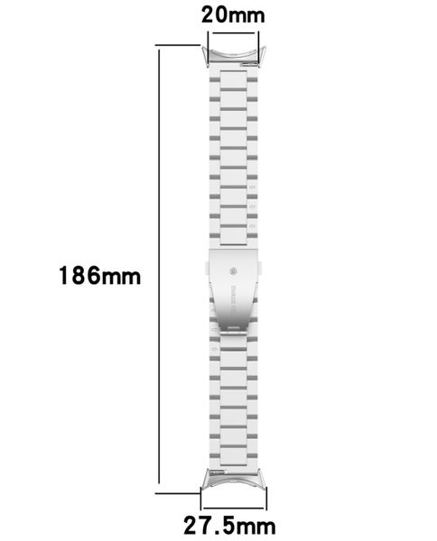 Ремешок CDK Metal Fitlink Steel Watch Band для Google Pixel Watch 3 41mm (015667) (silver) 018077-227 фото