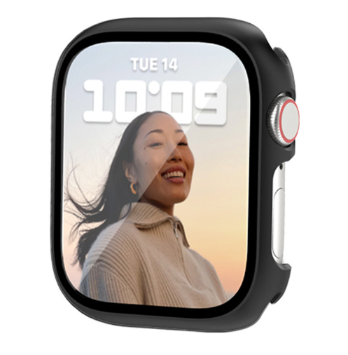 Чехол-накладка CDK Пластик Soft-Touch Glass Full Cover для Apple Watch 40mm (015071) (black) 015072-124 фото