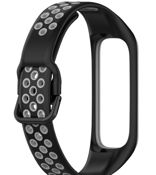 Ремінець DK Silicone Sport Band Nike для Samsung Galaxy Fit2 (R220) (black/grey) 016451-960 фото