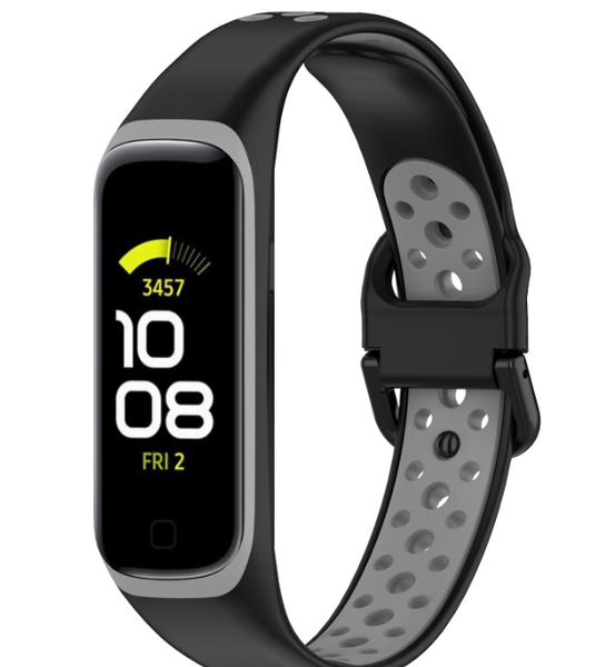 Ремінець DK Silicone Sport Band Nike для Samsung Galaxy Fit2 (R220) (black/grey) 016451-960 фото