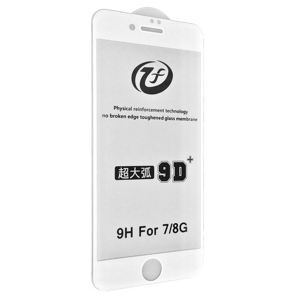 Захисне скло DK 9D+ Full Glue для Apple iPhone 7 / 8 / SE (white) 09416-367 фото