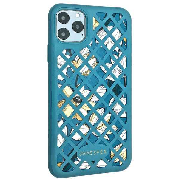 Чохол-накладка Silicone дляm Leather Janesper для Apple iPhone 11 Pro (blue) 09695-077 фото