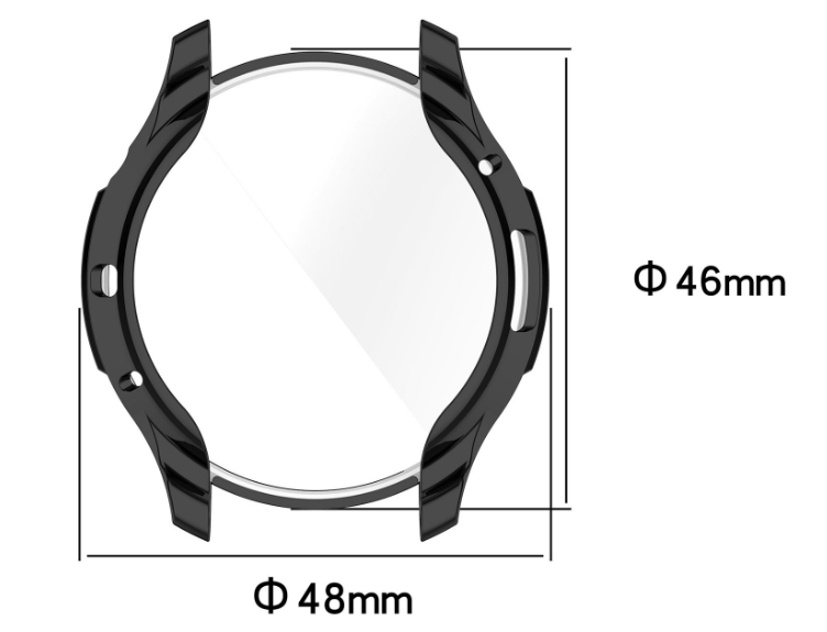 Чехол-накладка DK Silicone Face Case для Xiaomi Amazfit GTR 4 (black) 017113-124 фото