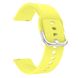 Ремешок CDK Silicone Sport Band Classic "L" 20mm для Samsung Galaxy Watch4 (R870 / R875)44mm (09651) (yellow) 013001-840 фото