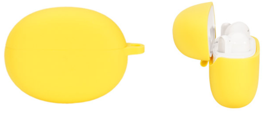 Чохол-накладка DK Silicone Candy Friendly з карабіном для Oppo Enco Free 2 / 2i (yellow) 012911-067 фото
