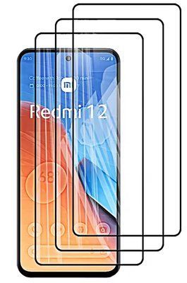 Захисне скло 3 шт CDK для Xiaomi Redmi 12 5G | 3D Full Glue (022488) (black) 022496-062 фото