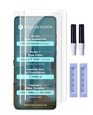 Защитное стекло 2шт CDK для Motorola Edge 60 Pro | UV Curved (020981) (clear) 021686-063 фото