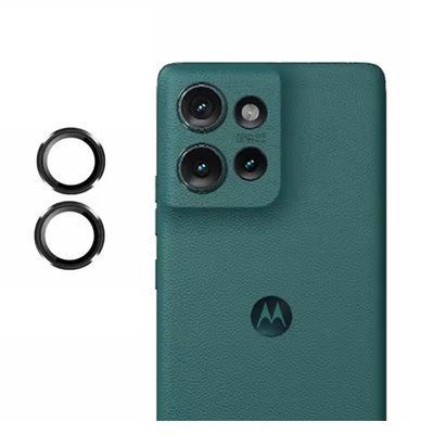 Захисне скло 2 шт CDK для Motorola Edge 50 | на камеру Lens Metal Ring Eagle Eye (022519) (black) 022631-062 фото