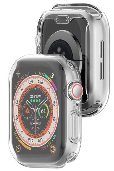 Чохол-накладка DK для Apple Watch 46mm (Series 10 / 11) | Silicone Face Case (018476) (clear) 018476-936 фото