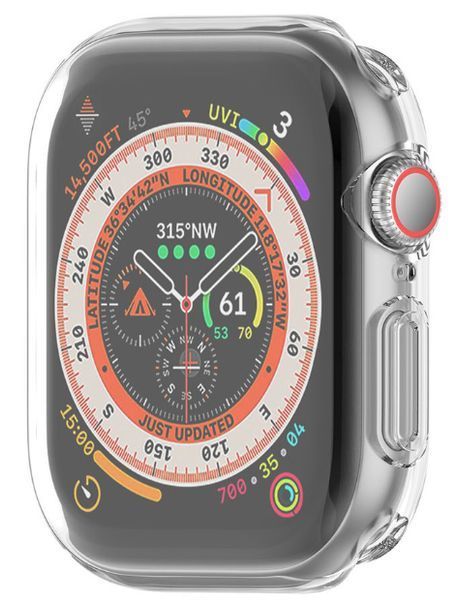 Чохол-накладка DK для Apple Watch 46mm (Series 10 / 11) | Silicone Face Case (018476) (clear) 018476-936 фото