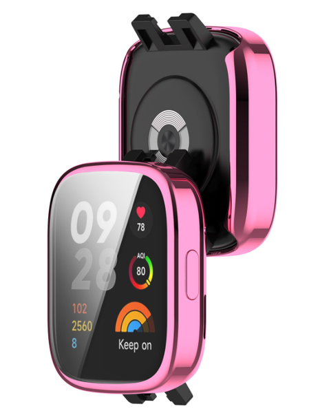 Чехол-накладка DK Silicone Face Case для Xiaomi Redmi Watch 3 (pink rose) 016238-328 фото