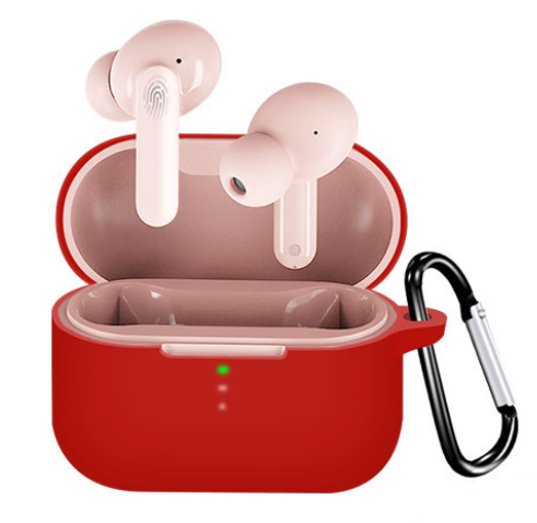 Чохол-накладка DK Silicone Candy Friendly з карабіном для Xiaomi QCY T10 (red) 012551-074 фото