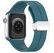 Ремешок DK для Apple Watch 38mm (Series 1 / 2 / 3) | Silicone Sport Magnetic (017247) (ocean blue / silver) 017247-079 фото 1