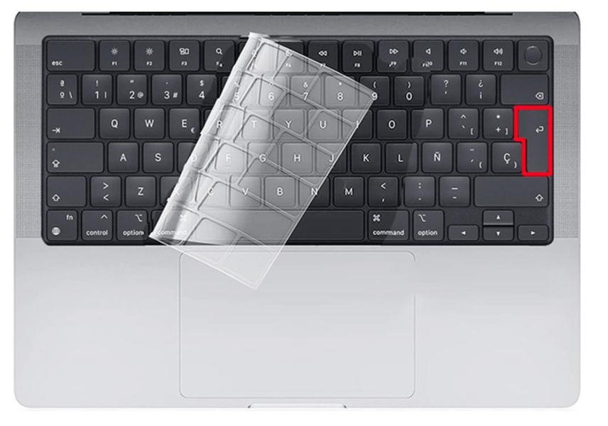 Накладка силикон на клавиатуру для Apple MacBook Air 15" Retina 2023 (A2941) UK (013303) (clear) 017102-394 фото