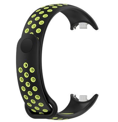 Ремінець DK Silicone Sport Band Nike для Xiaomi Mi Band 8 (015815) (black/Green) 015815-962 фото