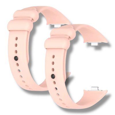 Ремешок 2шт CDK для Xiaomi Mi Smart Band 9 Pro | Silicone Sport Band (017124) (pink sand) 022137-158 фото