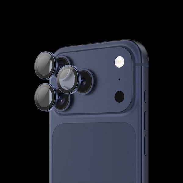 Захисне скло DK для Apple iPhone 17 Pro | на камеру Lens Metal Ring Eagle Eye (023233) (deep blue) 023233-122 фото