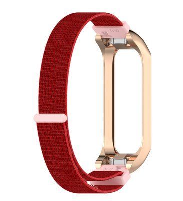 Ремінець-бампер DK для Samsung Galaxy Fit2 (R220) | Nylon Sport Loop (rose gold / red) 018160-098 фото