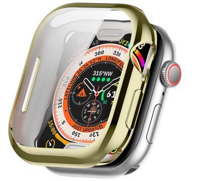 Чохол-накладка DK для Apple Watch 46mm (Series 10 / 11) | Silicone Face Case (018476) (starlight) 018476-048 фото