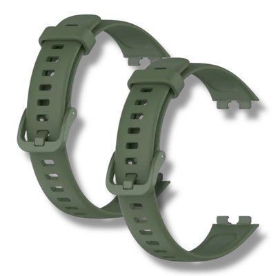 Ремешок 2шт CDK для Huawei Band 8 / 9 | Silicone Sport Band Classic (016235) (virid) 021836-972 фото