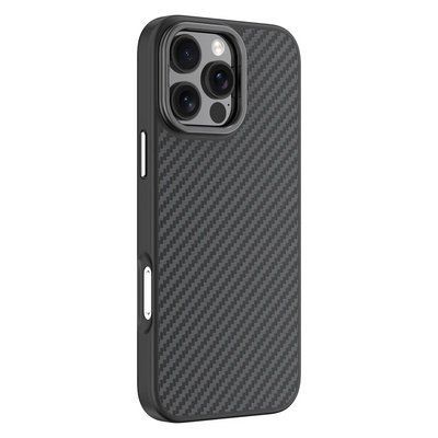 Чохол для Comma для Apple iPhone 16 Pro Max | Kevlar Series Magsafe Silicone Case (black) 021668-076 фото