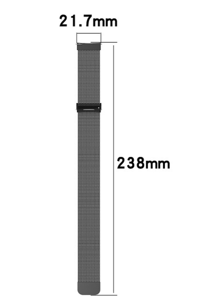 Ремінець DK Metal Ring Milanese Loop Magnetic 22mm для Xiaomi Haylou Solar LS05 (black) 013590-124 фото