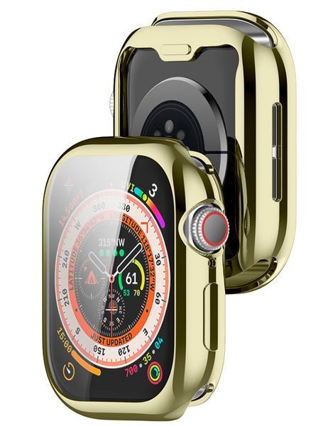 Чохол-накладка DK для Apple Watch 46mm (Series 10 / 11) | Silicone Face Case (018476) (starlight) 018476-048 фото