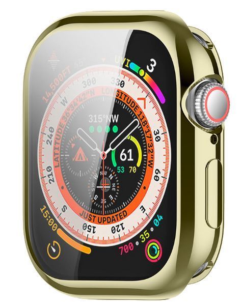 Чохол-накладка DK для Apple Watch 46mm (Series 10 / 11) | Silicone Face Case (018476) (starlight) 018476-048 фото