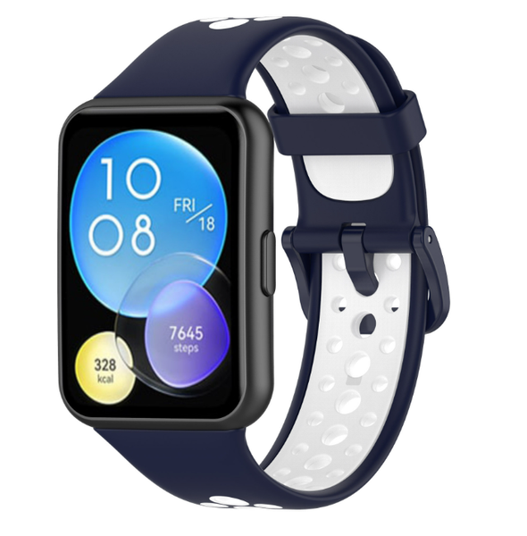 Ремінець DK Silicone Sport Band Nike для Huawei Watch Fit 2 (blue/white) 016237-064 фото