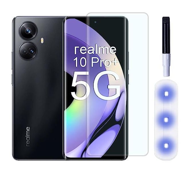 Захисне скло DK для Realme 10 Pro+ | UV Curved (017496) (clear) 018177-063 фото