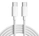 Кабель PD 60W USB-C на USB-C (1m) Woven для Apple iPhone 15 (OEM) (white) 017137-407 фото 1