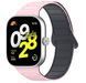 Ремінець CDK для Xiaomi Mi Smart Band 9 Pro | Silicone Shaped Magnetic Band (018838) (pink / grey) 018842-109 фото 2