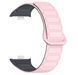 Ремінець CDK для Xiaomi Mi Smart Band 9 Pro | Silicone Shaped Magnetic Band (018838) (pink / grey) 018842-109 фото 1