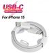 Кабель PD 60W USB-C на USB-C (1m) Woven для Apple iPhone 15 (OEM) (white) 017137-407 фото 5