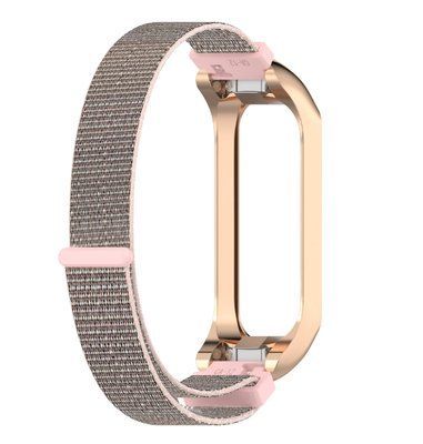 Ремінець-бампер DK для Samsung Galaxy Fit2 (R220) | Nylon Sport Loop (rose gold/pink) 018160-097 фото