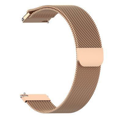 Ремінець CDK для Garmin Forerunner 165 / 165 Music | 20mm Metal Milanese Loop Magnetic (09649) (rose gold) 019928-229 фото