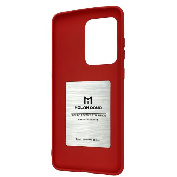 Чехол-накладка Silicone Hana Molan Cano для Samsung Galaxy S20 Ultra (SM-G988) (red) 010006-120 фото