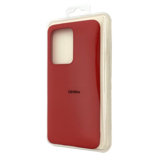 Чехол-накладка Silicone Hana Molan Cano для Samsung Galaxy S20 Ultra (SM-G988) (red) 010006-120 фото