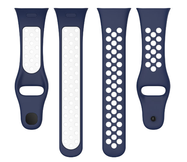 Ремешок DK Silicone Sport Band Nike для Xiaomi Redmi Watch 3 (blue / white) 016240-064 фото