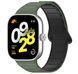Ремешок 2шт DK для Xiaomi Mi Band 8 Pro | Silicone Shaped Magnetic Band (018838) (green / black) 022313-994 фото 3