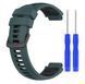 Ремешок CDK для Garmin Forerunner 620 | Silicone Double Color Sport Band Classic (022055) (green / black) 022257-994 фото 1