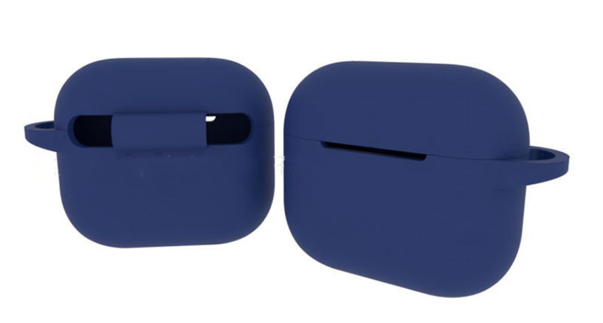Чохол-накладка DK Silicone Candy Friendly з карабіном для Apple AirPods 3 (dark blue) 012710-065 фото